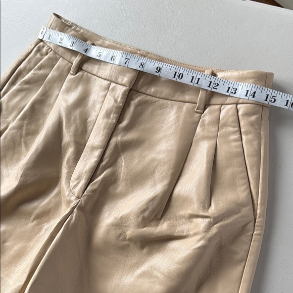 Aritzia Wilfred Effortless Short Vegan Leather Flax Beige - Picture 7 of 15